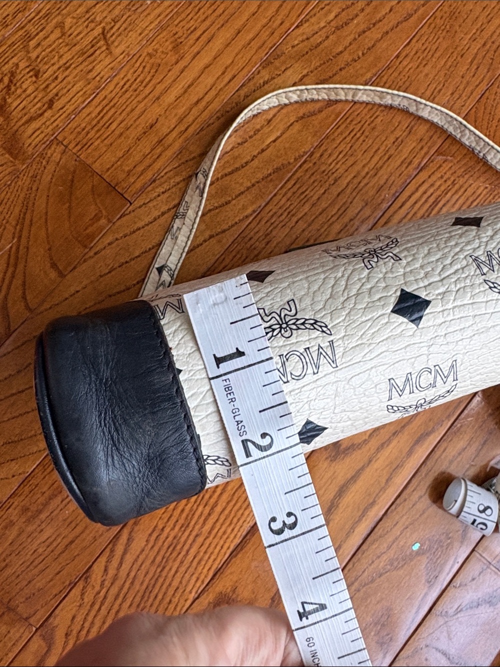 🔥RARE Vintage MCM Michael Cromer Era Golf Collection White Visetos Crossbody Bag - Picture 13 of 16